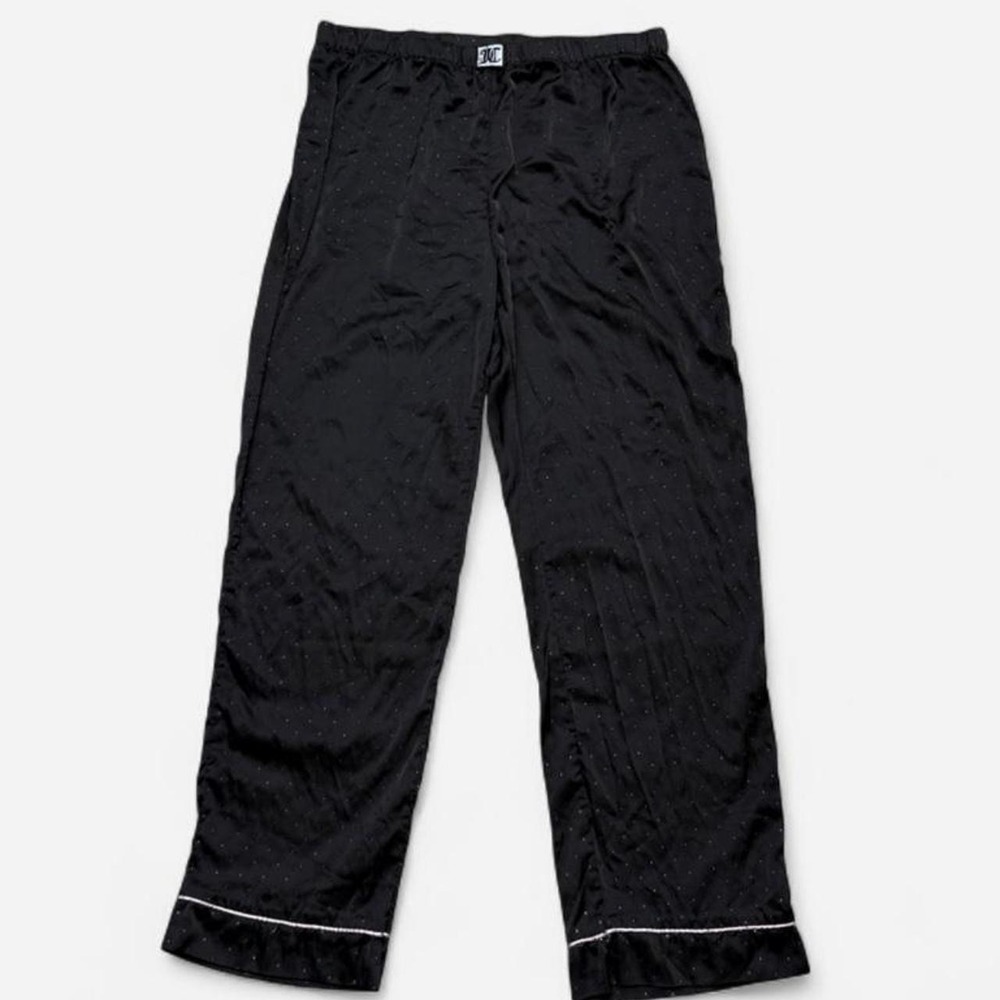 Juicy Couture black satin pajama pants, size XL